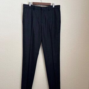 Banana Republic Mens Tapered Fit Flannel Pants 35x36 100% Wool Vitale Barberis